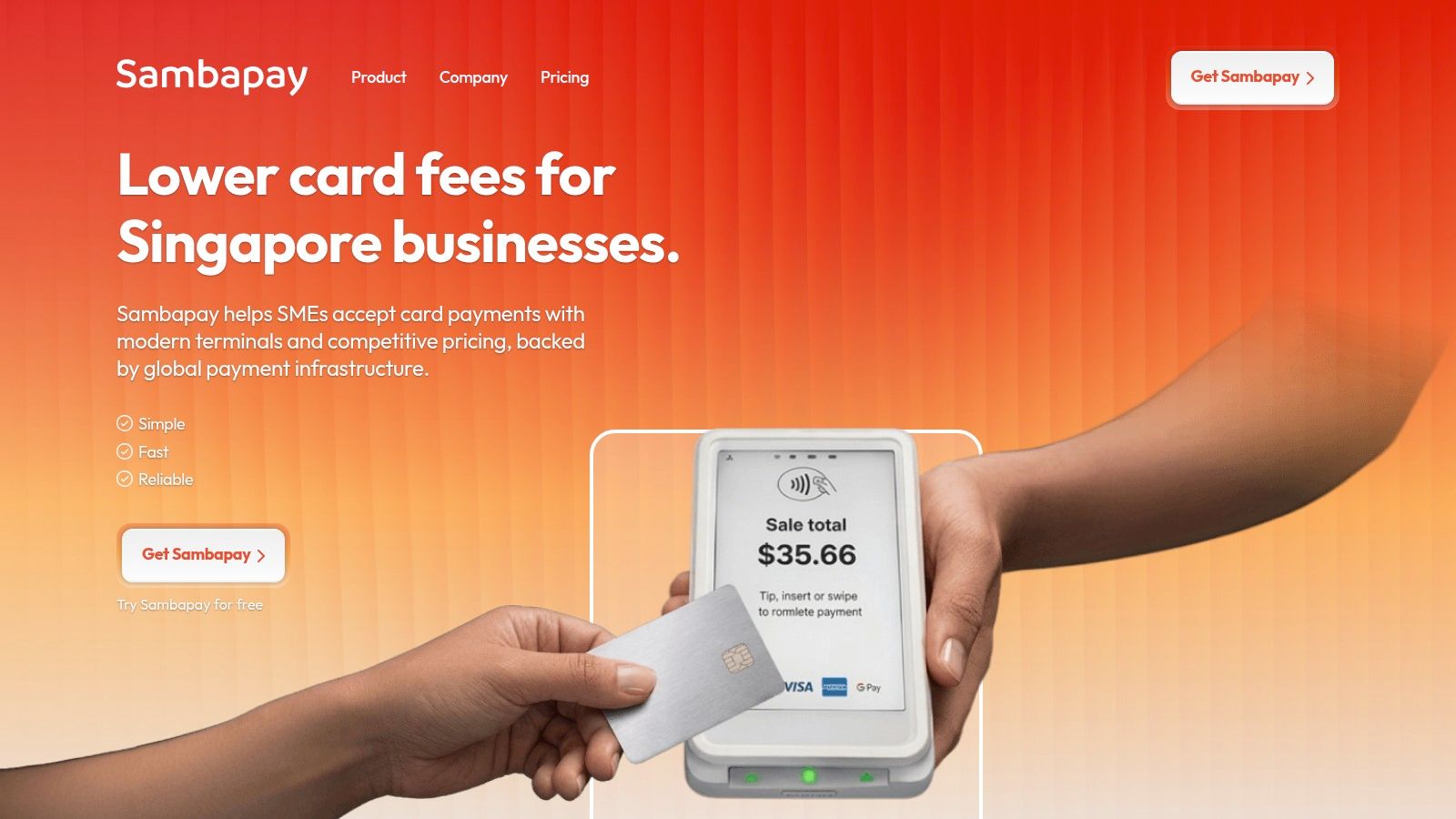 Screenshot from https://sambapay.com